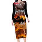 personalised-save-wildlife-australia-long-sleeve-bodycon-dress-bushfire-awareness