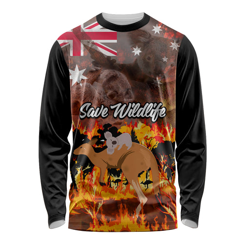 personalised-save-wildlife-australia-long-sleeve-shirt-bushfire-awareness