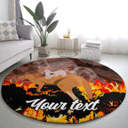 personalised-save-wildlife-australia-round-carpet-bushfire-awareness