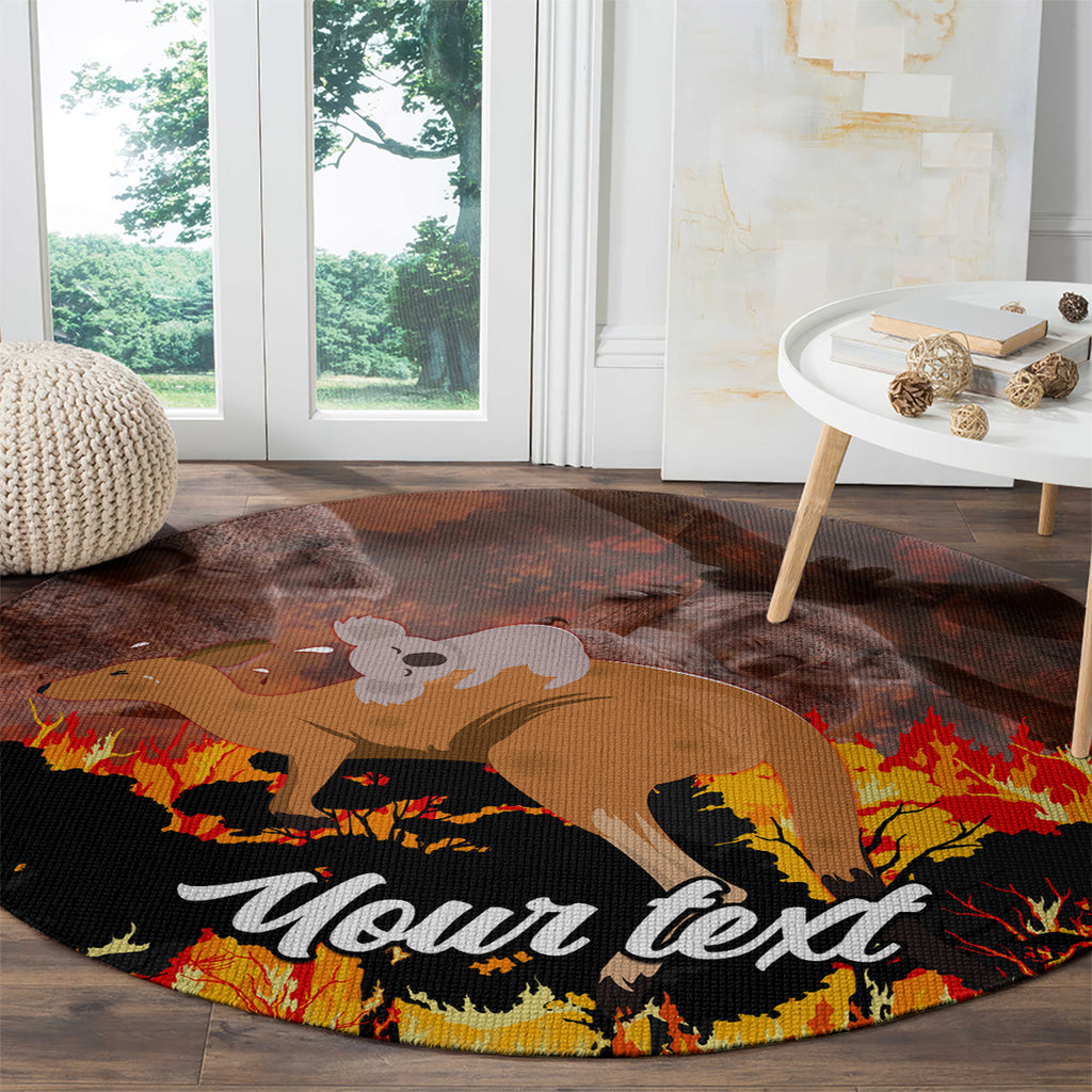 personalised-save-wildlife-australia-round-carpet-bushfire-awareness