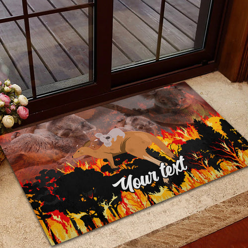 personalised-save-wildlife-australia-rubber-doormat-bushfire-awareness