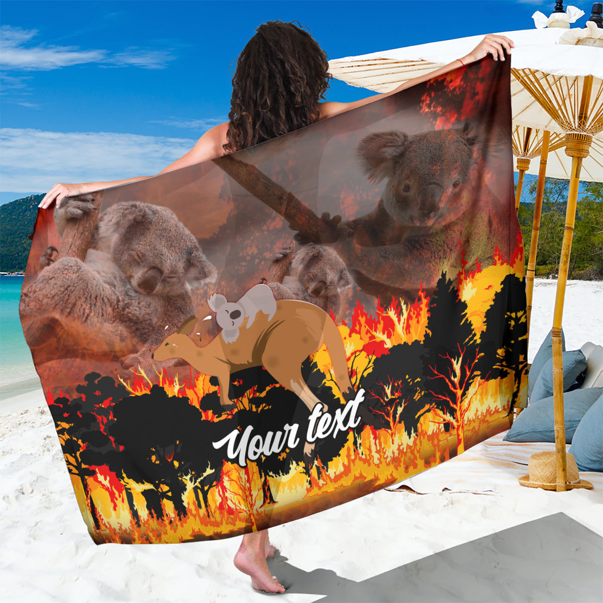 personalised-save-wildlife-australia-sarong-bushfire-awareness