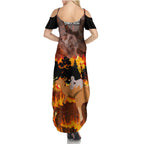 personalised-save-wildlife-australia-summer-maxi-dress-bushfire-awareness