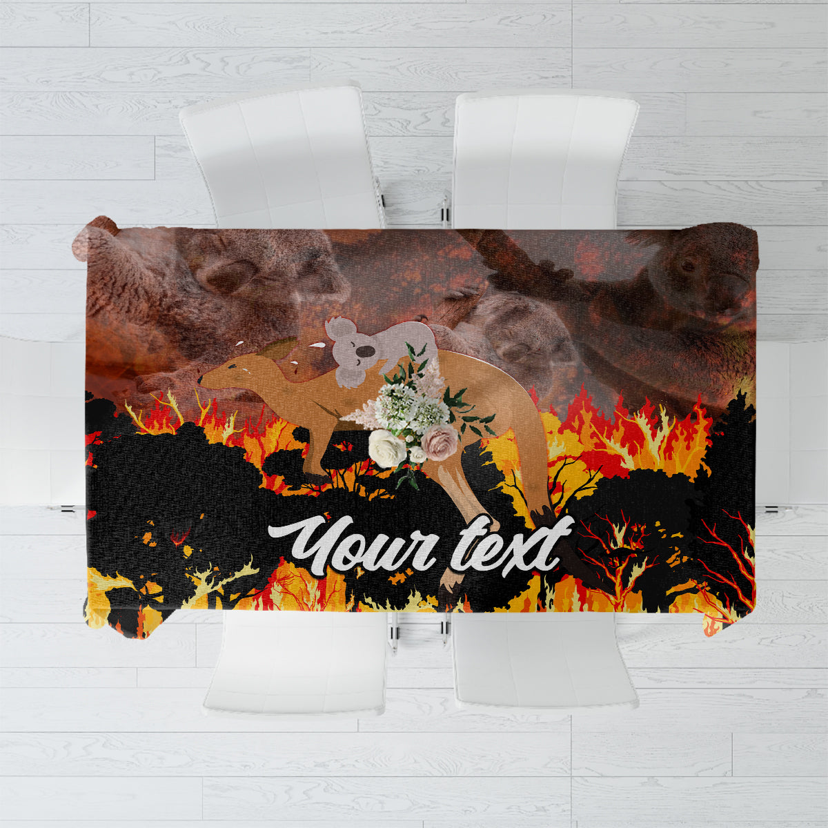 personalised-save-wildlife-australia-tablecloth-bushfire-awareness