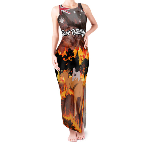 personalised-save-wildlife-australia-tank-maxi-dress-bushfire-awareness