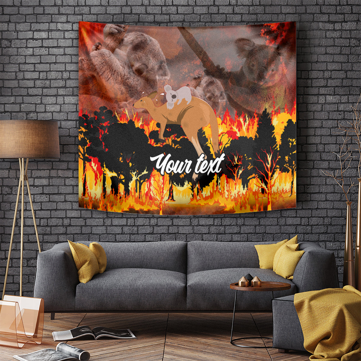 personalised-save-wildlife-australia-tapestry-bushfire-awareness