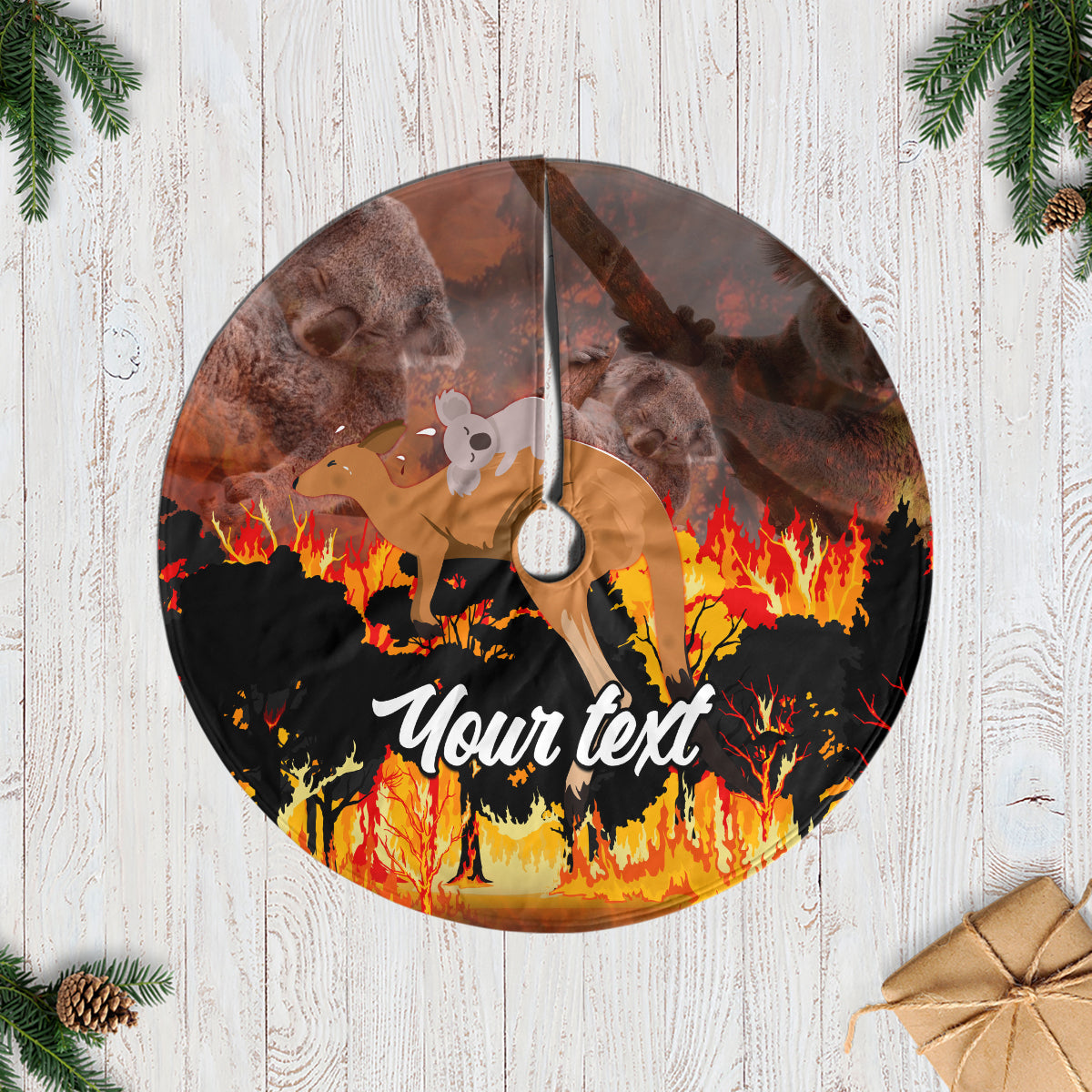 personalised-save-wildlife-australia-tree-skirt-bushfire-awareness