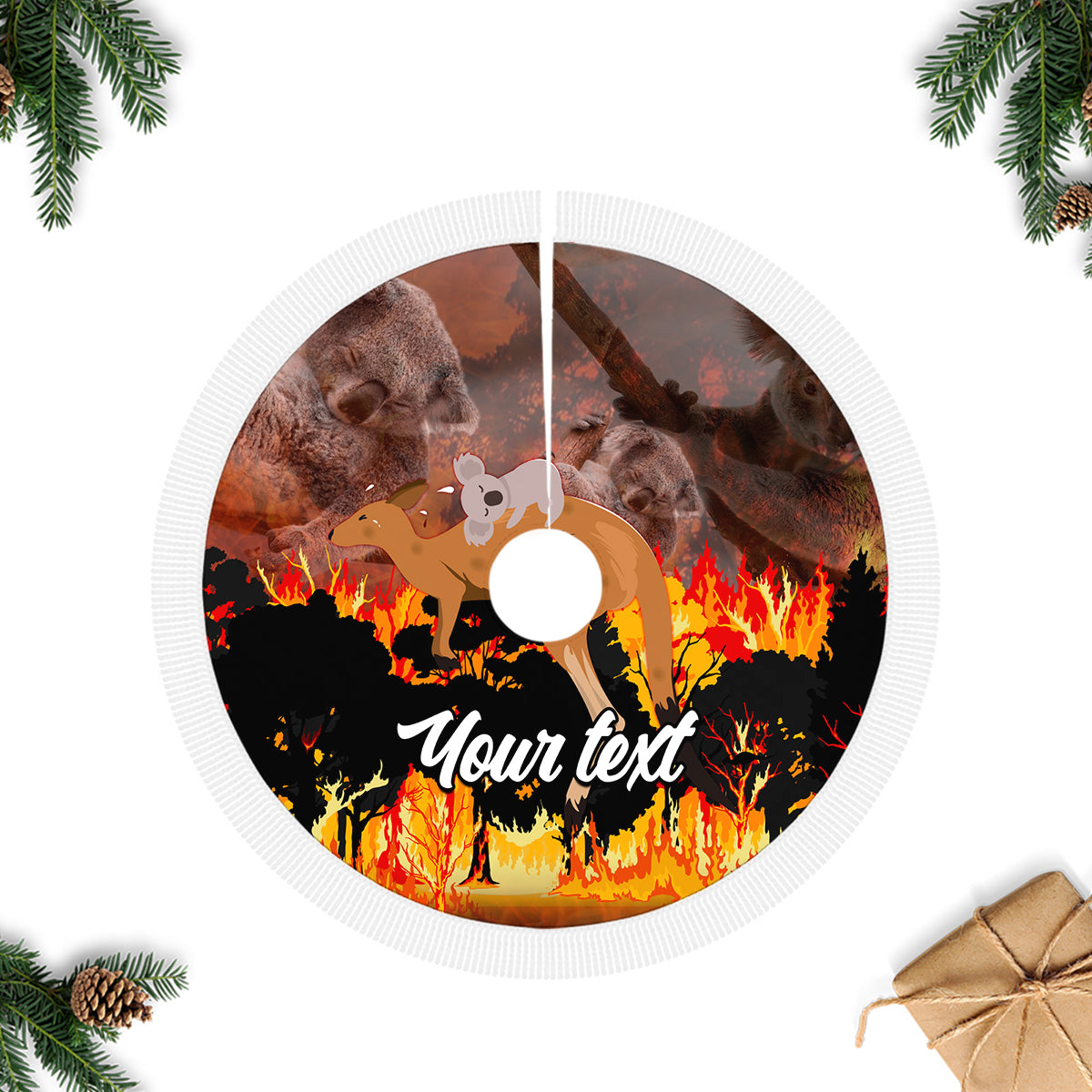 personalised-save-wildlife-australia-tree-skirt-bushfire-awareness