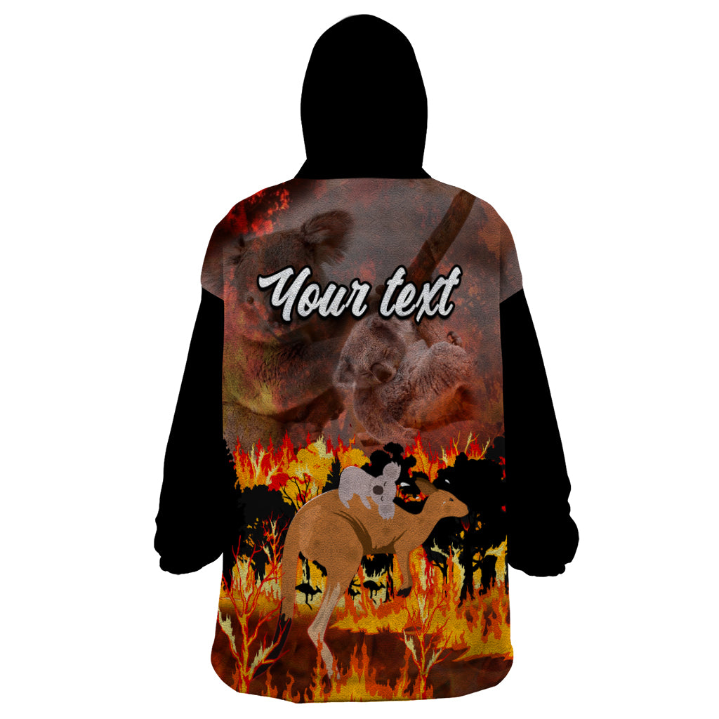 personalised-save-wildlife-australia-wearable-blanket-hoodie-bushfire-awareness