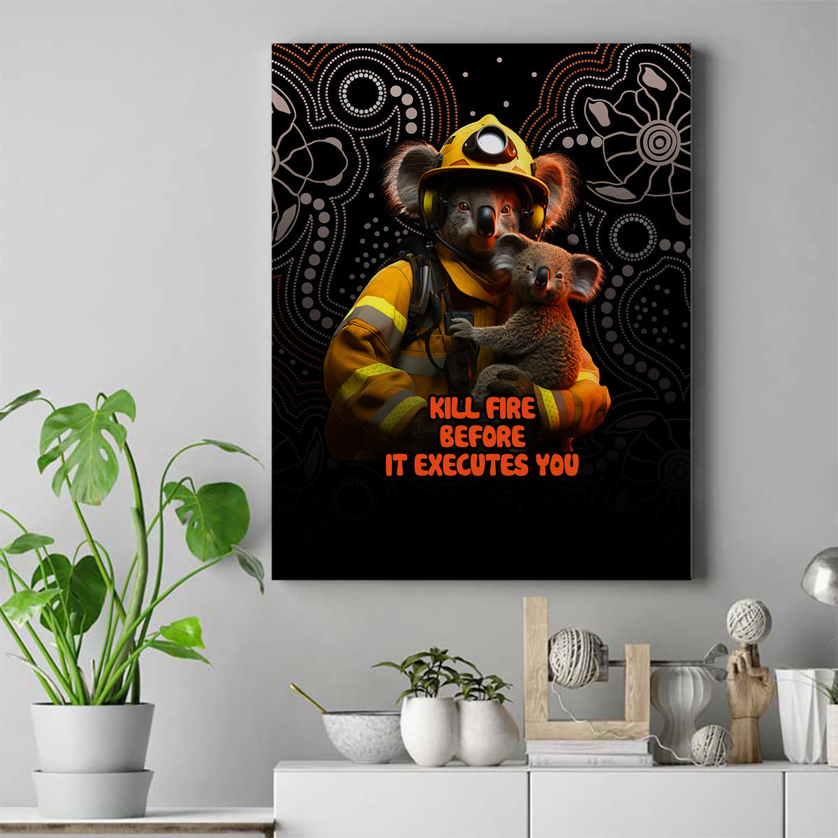 paws-for-australia-canvas-wall-art-bushfire-awareness-indigenous-aboriginal