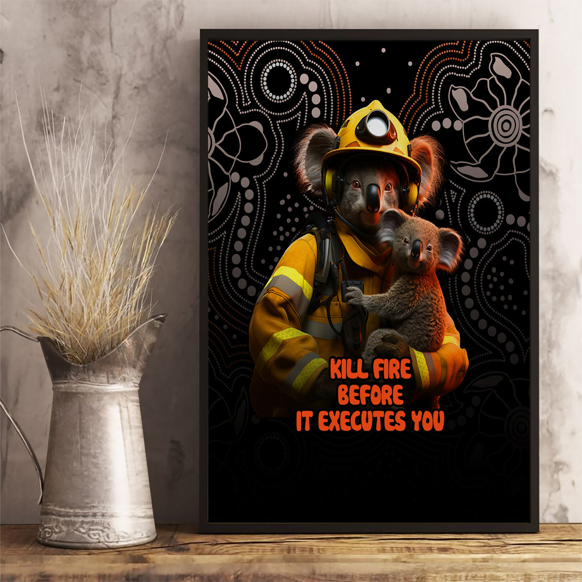 paws-for-australia-canvas-wall-art-bushfire-awareness-indigenous-aboriginal