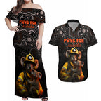 paws-for-australia-couples-matching-off-shoulder-maxi-dress-and-hawaiian-shirt-bushfire-awareness-indigenous-aboriginal