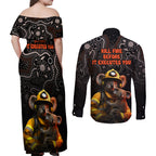 paws-for-australia-couples-matching-off-shoulder-maxi-dress-and-long-sleeve-button-shirt-bushfire-awareness-indigenous-aboriginal