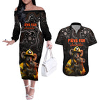 paws-for-australia-couples-matching-off-the-shoulder-long-sleeve-dress-and-hawaiian-shirt-bushfire-awareness-indigenous-aboriginal