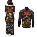 paws-for-australia-couples-matching-puletasi-dress-and-long-sleeve-button-shirt-bushfire-awareness-indigenous-aboriginal