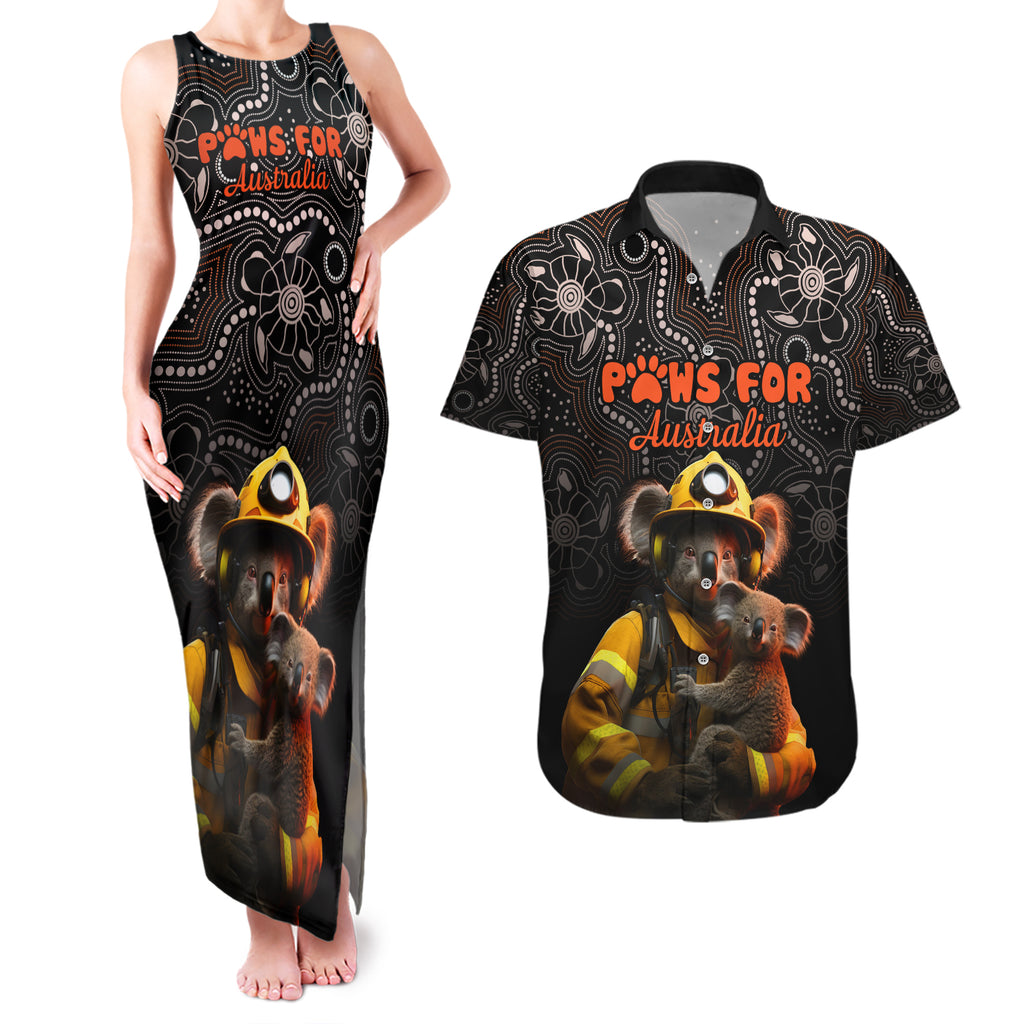 paws-for-australia-couples-matching-tank-maxi-dress-and-hawaiian-shirt-bushfire-awareness-indigenous-aboriginal