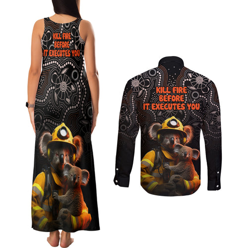 paws-for-australia-couples-matching-tank-maxi-dress-and-long-sleeve-button-shirt-bushfire-awareness-indigenous-aboriginal
