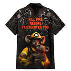 paws-for-australia-family-matching-mermaid-dress-and-hawaiian-shirt-bushfire-awareness-indigenous-aboriginal