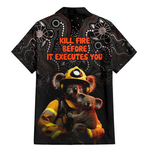 paws-for-australia-family-matching-mermaid-dress-and-hawaiian-shirt-bushfire-awareness-indigenous-aboriginal