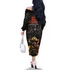 paws-for-australia-family-matching-off-shoulder-long-sleeve-dress-and-hawaiian-shirt-bushfire-awareness-indigenous-aboriginal