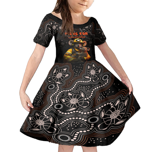 paws-for-australia-family-matching-off-shoulder-maxi-dress-and-hawaiian-shirt-bushfire-awareness-indigenous-aboriginal