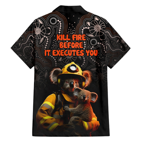 paws-for-australia-family-matching-summer-maxi-dress-and-hawaiian-shirt-bushfire-awareness-indigenous-aboriginal
