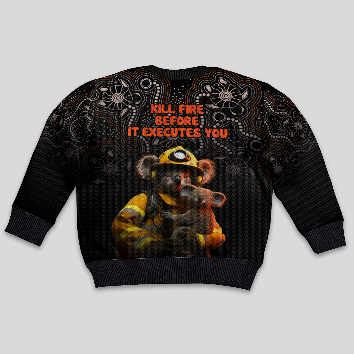 paws-for-australia-kid-ugly-christmas-sweater-bushfire-awareness-indigenous-aboriginal