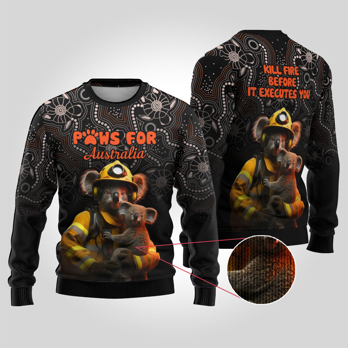 paws-for-australia-ugly-christmas-sweater-bushfire-awareness-indigenous-aboriginal
