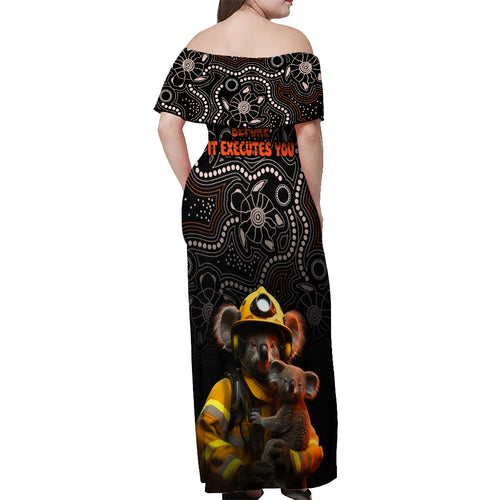 paws-for-australia-off-shoulder-maxi-dress-bushfire-awareness-indigenous-aboriginal