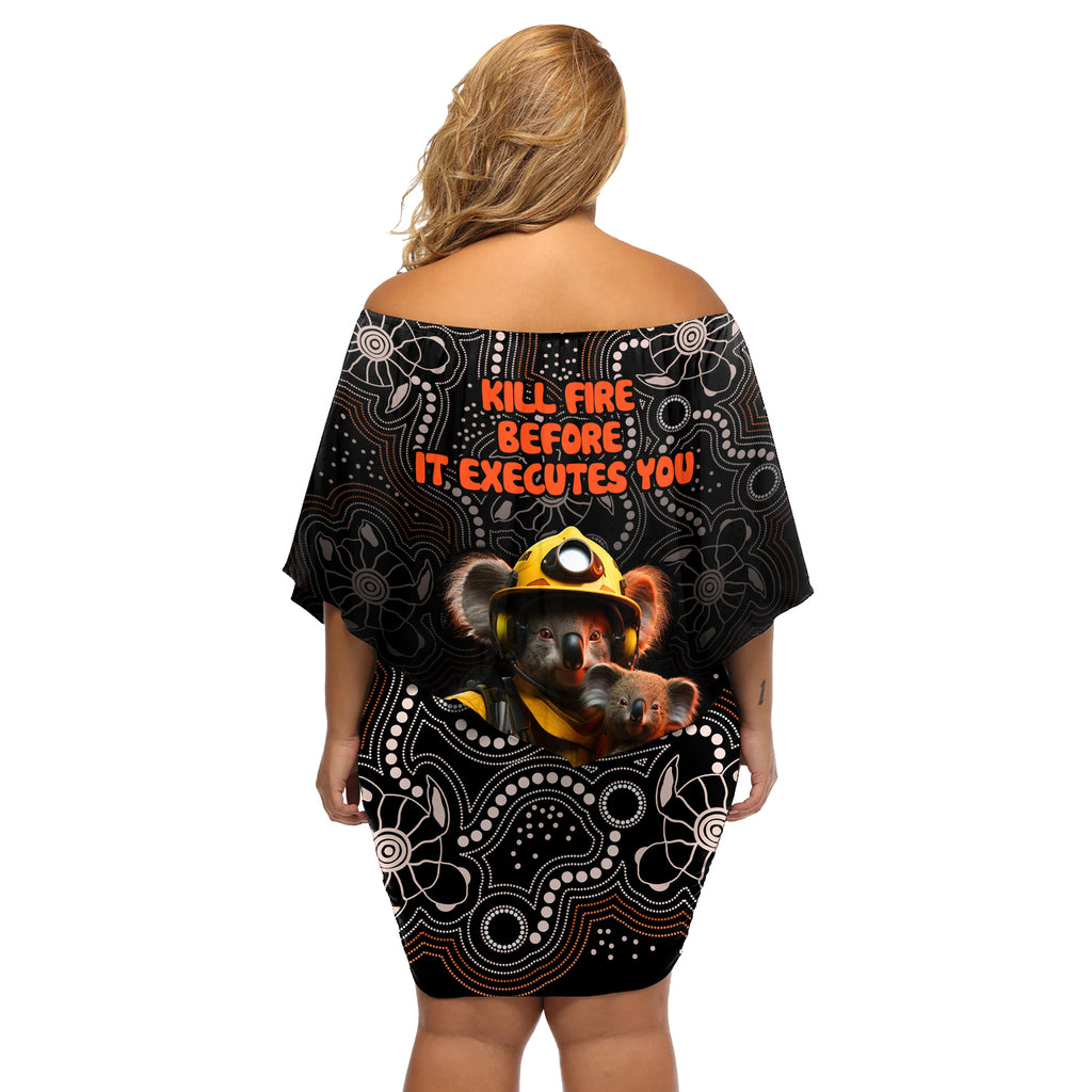 paws-for-australia-off-shoulder-short-dress-bushfire-awareness-indigenous-aboriginal