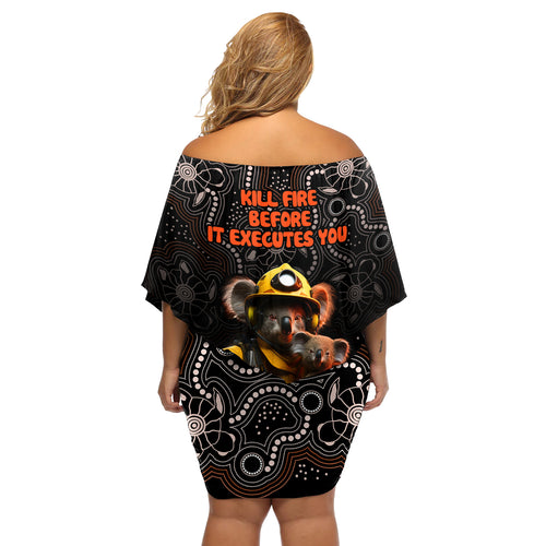 paws-for-australia-off-shoulder-short-dress-bushfire-awareness-indigenous-aboriginal