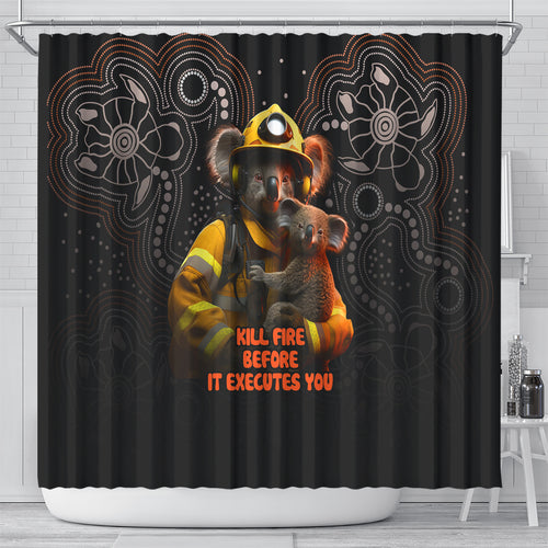 paws-for-australia-shower-curtain-bushfire-awareness-indigenous-aboriginal