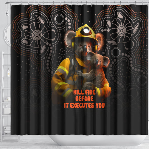 paws-for-australia-shower-curtain-bushfire-awareness-indigenous-aboriginal