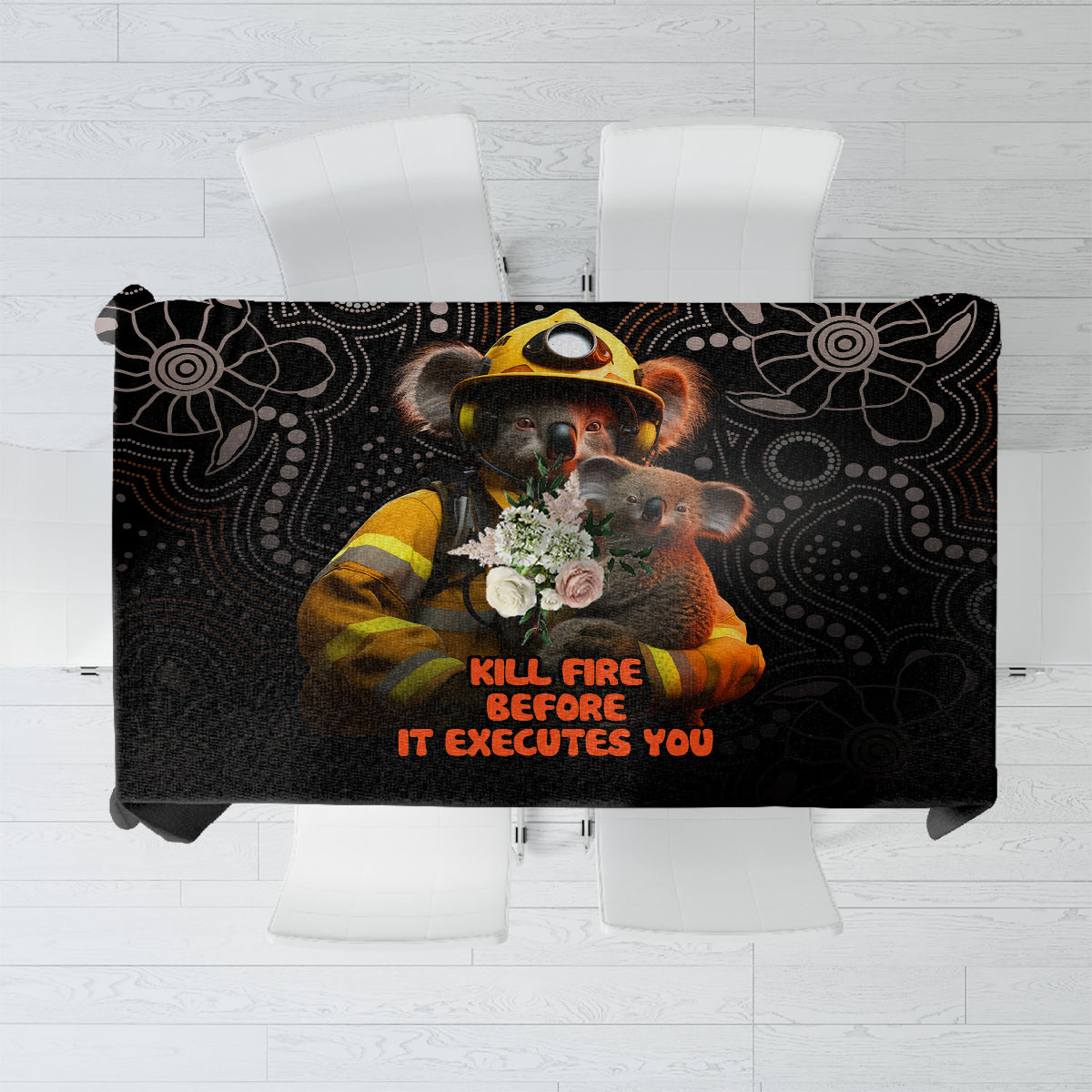 paws-for-australia-tablecloth-bushfire-awareness-indigenous-aboriginal
