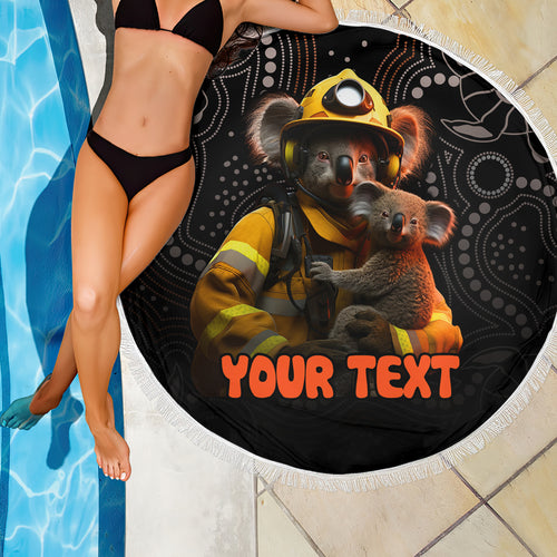 personalised-paws-for-australia-beach-blanket-bushfire-awareness-indigenous-aboriginal