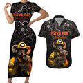 personalised-paws-for-australia-couples-matching-short-sleeve-bodycon-dress-and-hawaiian-shirt-bushfire-awareness-indigenous-aboriginal