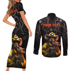 personalised-paws-for-australia-couples-matching-short-sleeve-bodycon-dress-and-long-sleeve-button-shirt-bushfire-awareness-indigenous-aboriginal