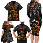 personalised-paws-for-australia-family-matching-long-sleeve-bodycon-dress-and-hawaiian-shirt-bushfire-awareness-indigenous-aboriginal