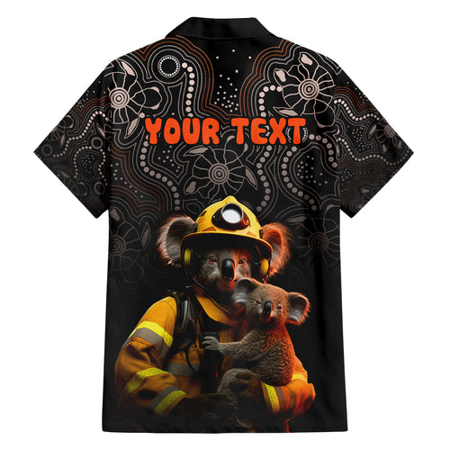 personalised-paws-for-australia-family-matching-long-sleeve-bodycon-dress-and-hawaiian-shirt-bushfire-awareness-indigenous-aboriginal
