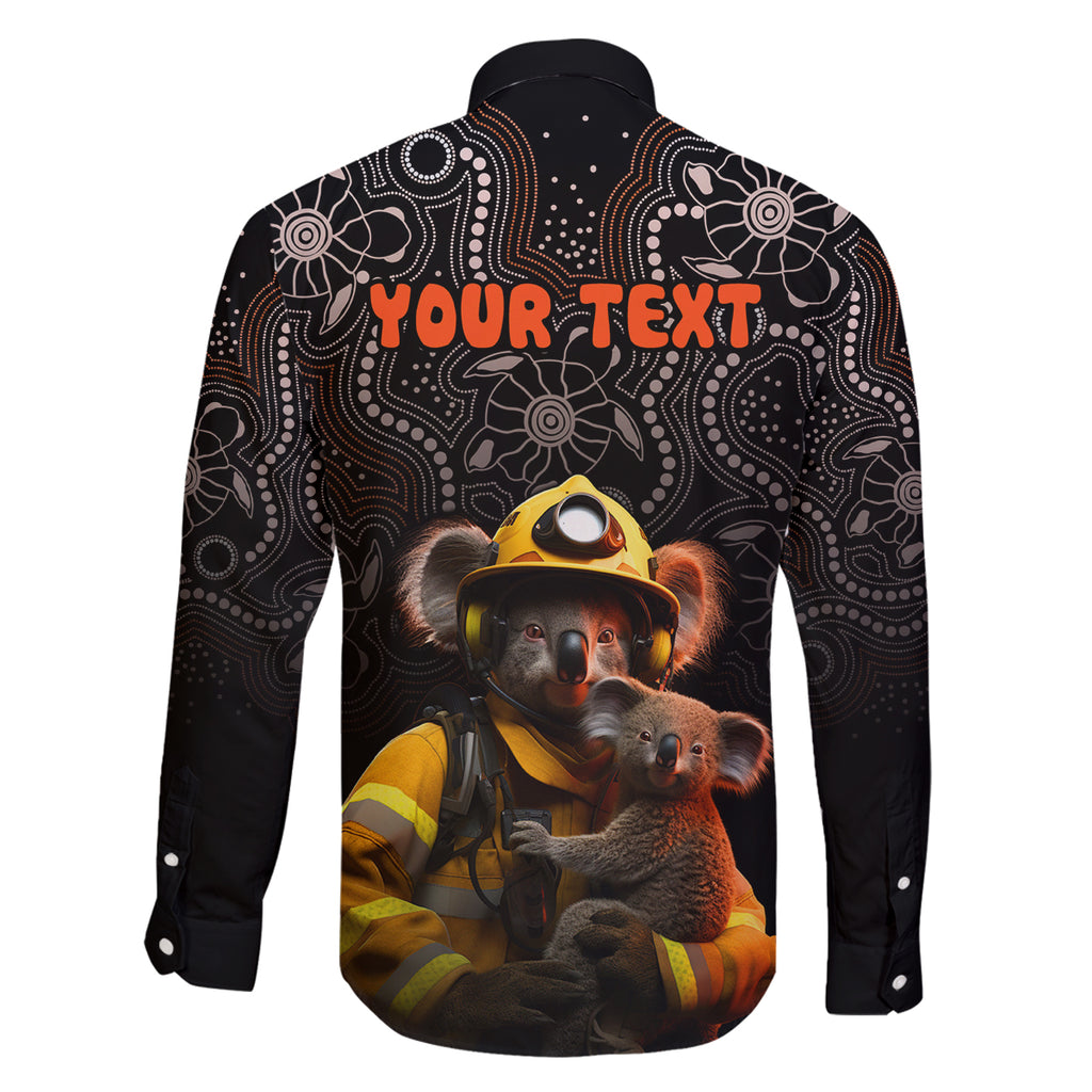 personalised-paws-for-australia-family-matching-long-sleeve-bodycon-dress-and-hawaiian-shirt-bushfire-awareness-indigenous-aboriginal