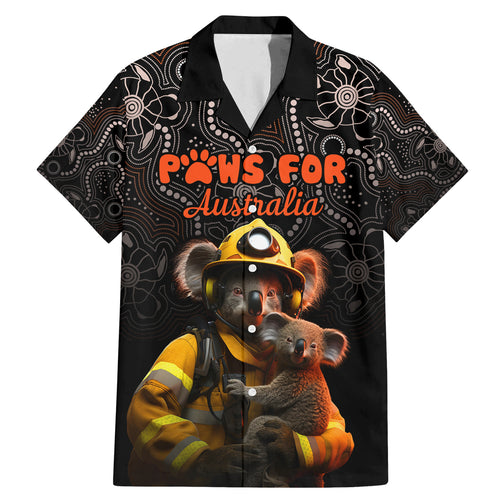 personalised-paws-for-australia-family-matching-mermaid-dress-and-hawaiian-shirt-bushfire-awareness-indigenous-aboriginal