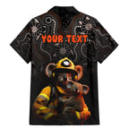 personalised-paws-for-australia-family-matching-mermaid-dress-and-hawaiian-shirt-bushfire-awareness-indigenous-aboriginal
