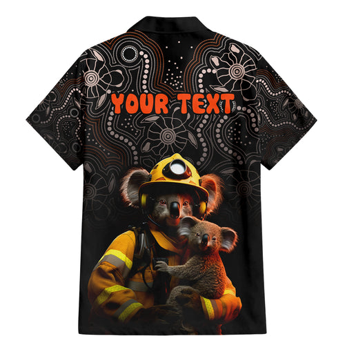 personalised-paws-for-australia-family-matching-mermaid-dress-and-hawaiian-shirt-bushfire-awareness-indigenous-aboriginal