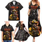 personalised-paws-for-australia-family-matching-summer-maxi-dress-and-hawaiian-shirt-bushfire-awareness-indigenous-aboriginal