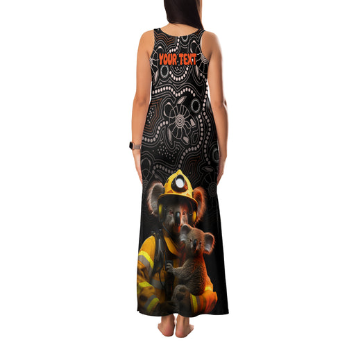 personalised-paws-for-australia-family-matching-tank-maxi-dress-and-hawaiian-shirt-bushfire-awareness-indigenous-aboriginal