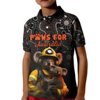 personalised-paws-for-australia-kid-polo-shirt-bushfire-awareness-indigenous-aboriginal