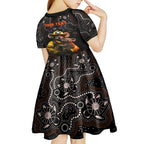 personalised-paws-for-australia-kid-short-sleeve-dress-bushfire-awareness-indigenous-aboriginal