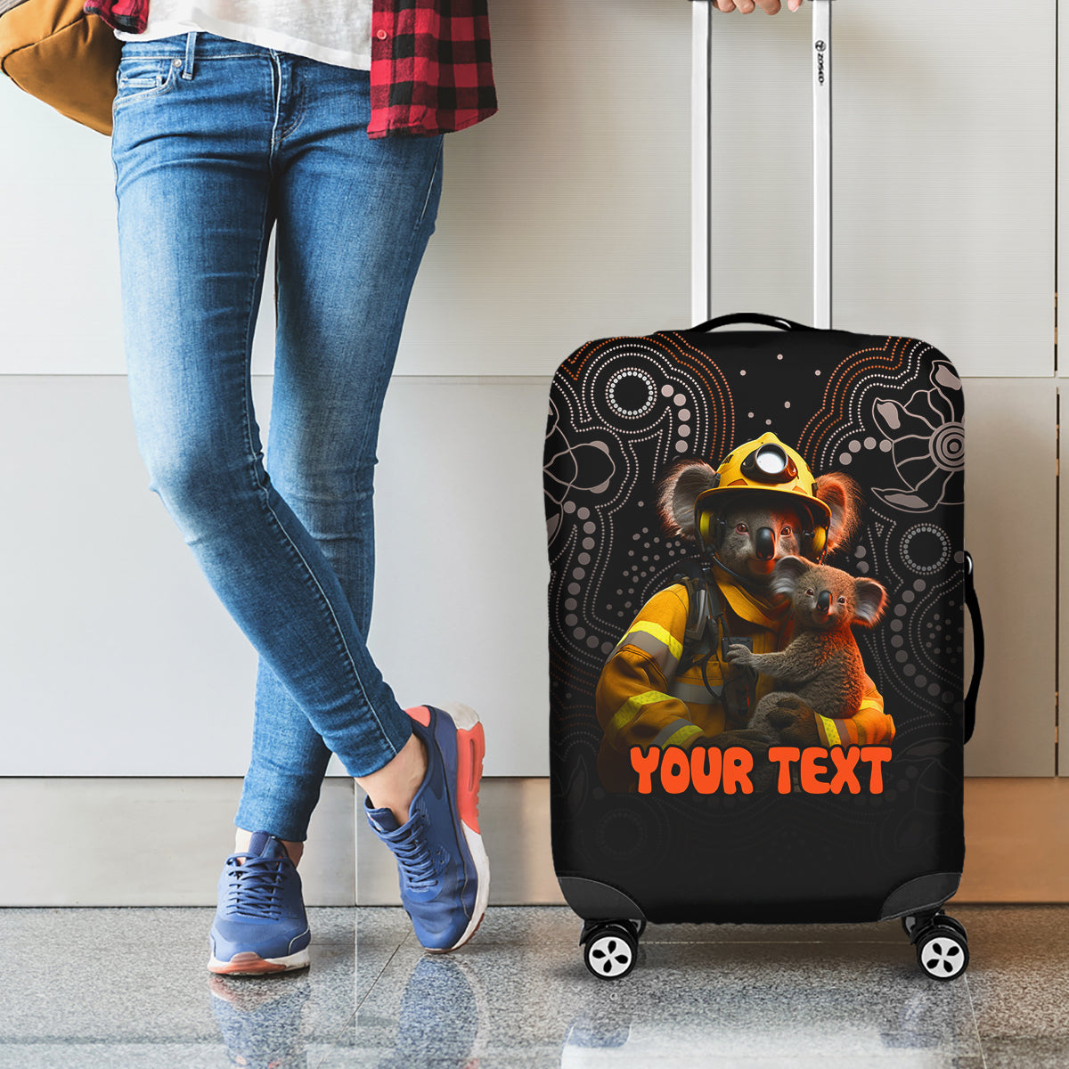 personalised-paws-for-australia-luggage-cover-bushfire-awareness-indigenous-aboriginal