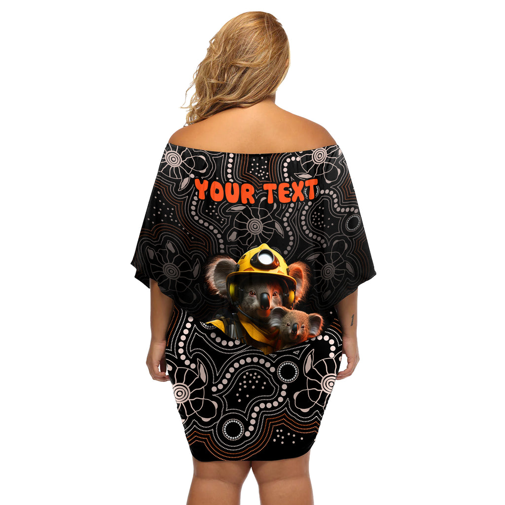 personalised-paws-for-australia-off-shoulder-short-dress-bushfire-awareness-indigenous-aboriginal