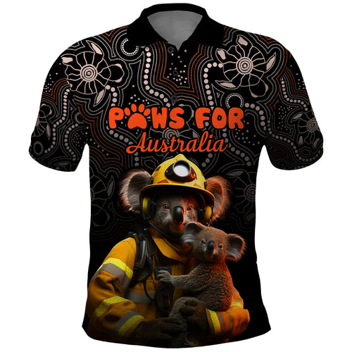 personalised-paws-for-australia-polo-shirt-bushfire-awareness-indigenous-aboriginal